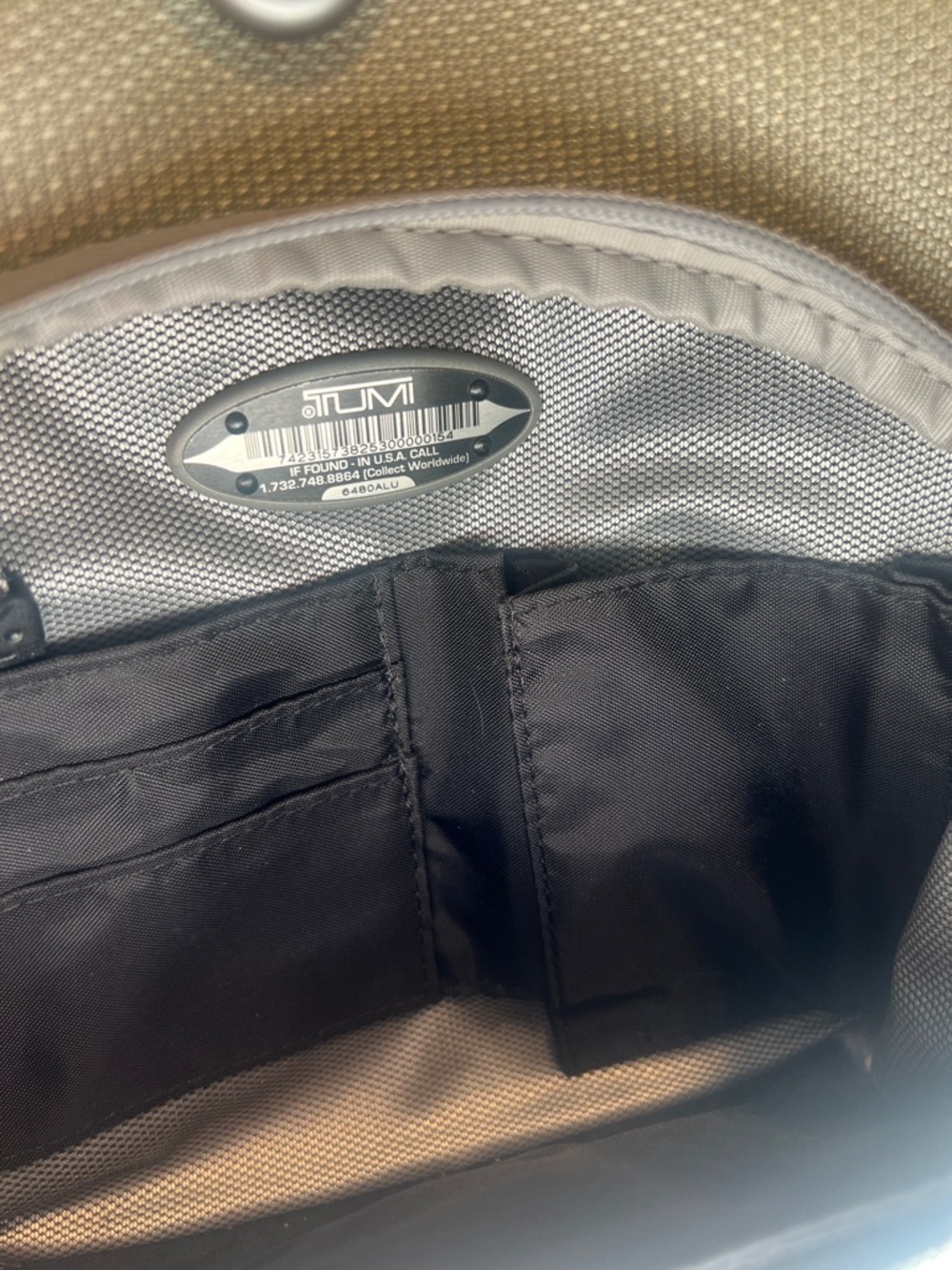 Tumi Silver Compact Textured Backpack - Picture 2 of 12